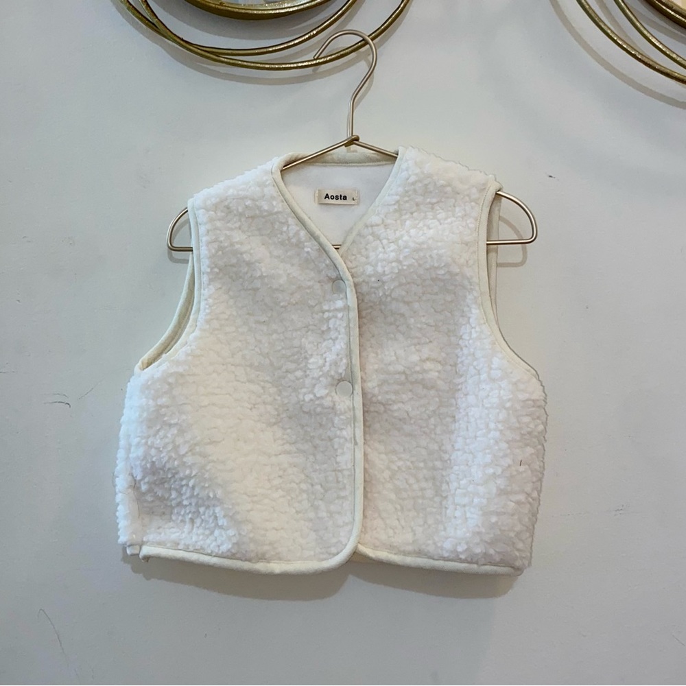 NWT FAUX FUR VEST- Kids